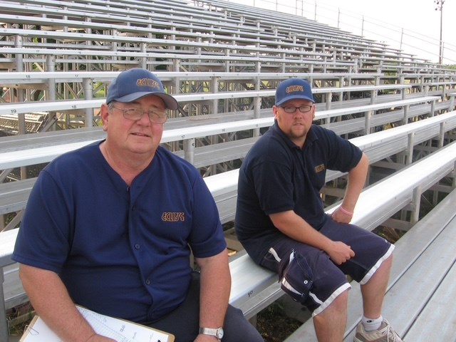 Cal Galambos, (seated left) long time volunteer and coach with Saskatoon softball has left very big shoes to fill upon his passing.
