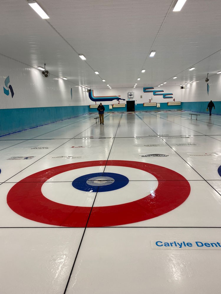 Carlyle Curling Club prep work
