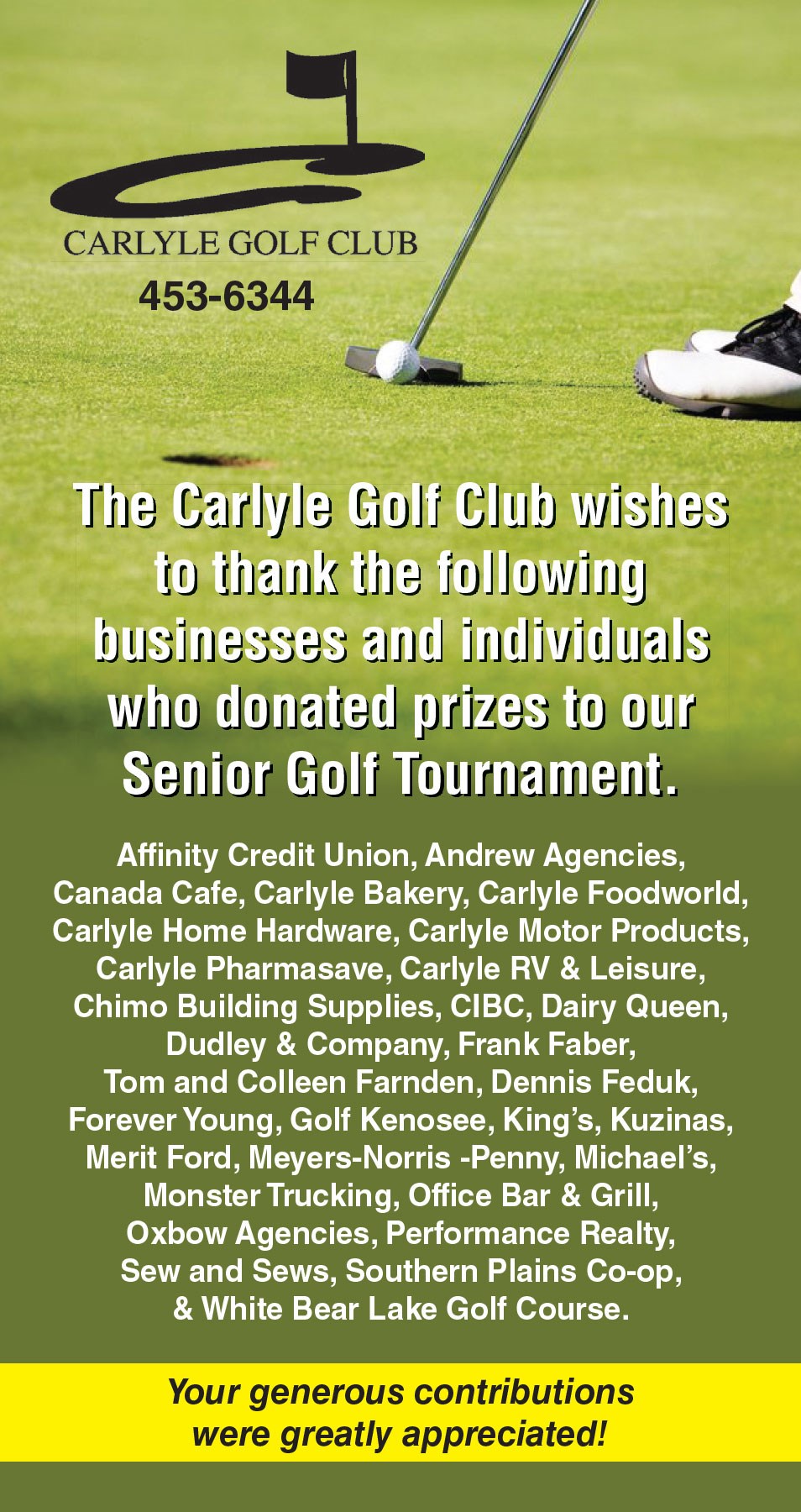 Carlyle Senior Golf