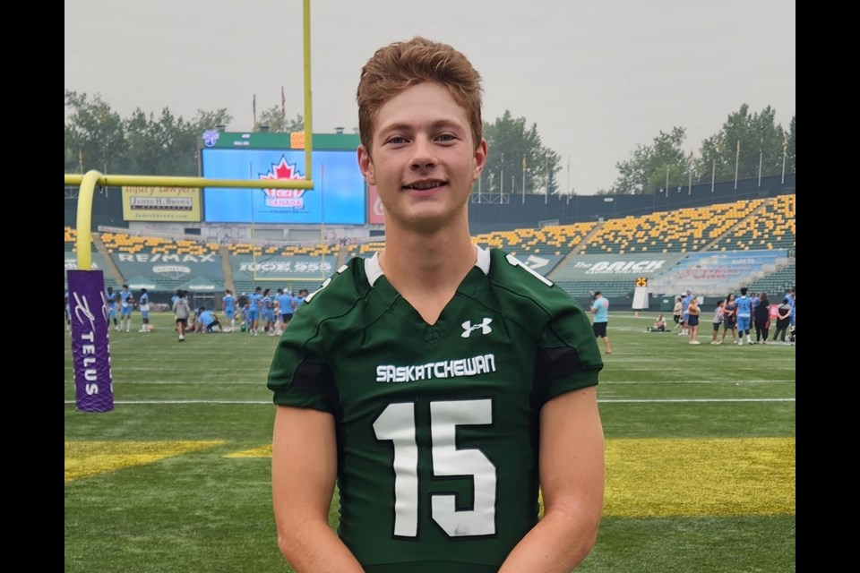 Weyburn Comp School football player Conner Kerr was selected to represent Team Saskatchewan as a quarterback in the 2023 U18 Canada Cup. The tournament was hosted in Edmonton, July 8 to 15.