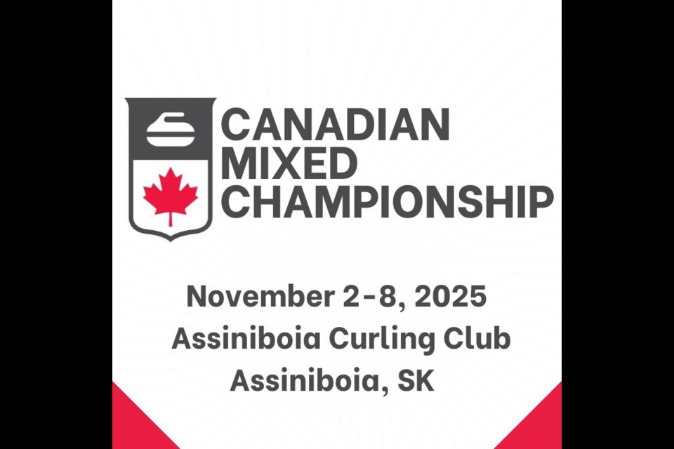 Assiniboia curling club now boasts this Curling Canada logo leading up to their hosting duties for the 2025 Mixed Canadian Curling Championships.