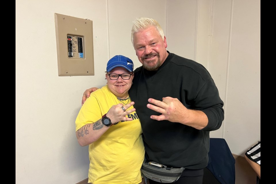 Krystle Zoer was excited to meet (Franchise) Shane Douglas, a wrestling superstar from different promotions. 