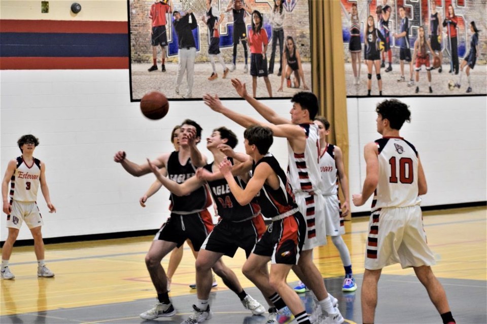 The Estevan Comprehensive School Elecs senior boys basketball team faced Weyburn during its home tournament.