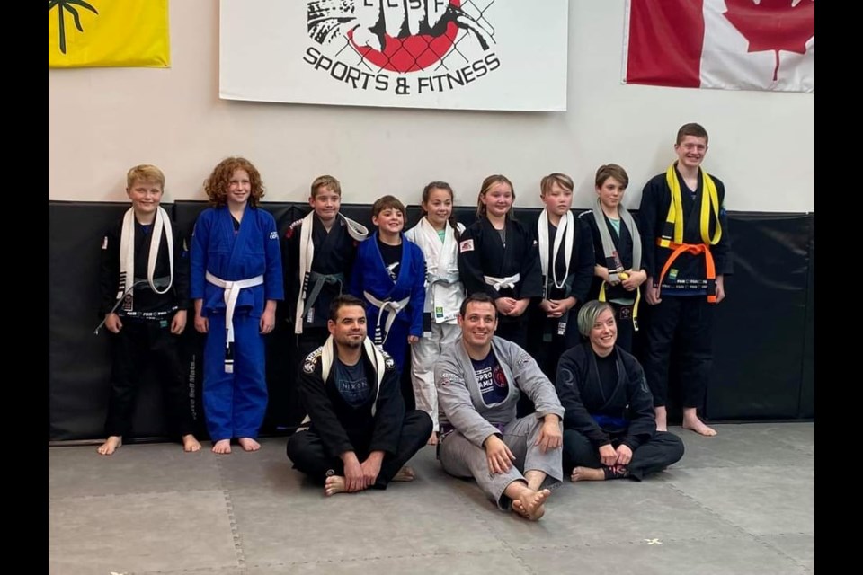 The youth jiu-jitsu class was awarded some well-deserved new belts last Tuesday. 
