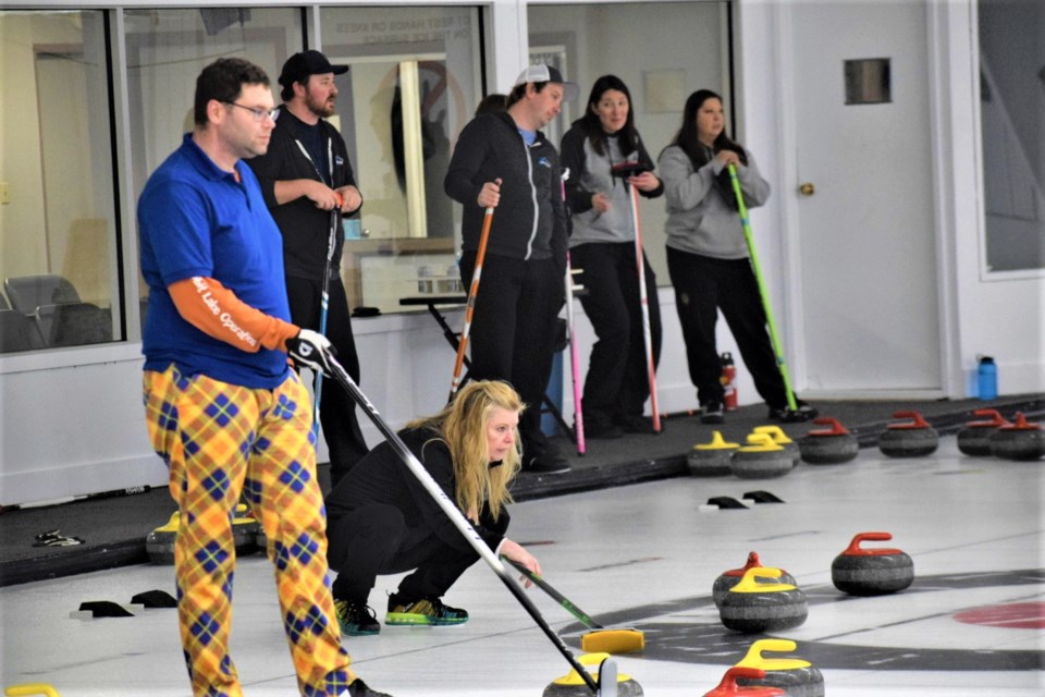 A corporate bonspiel was held at the Power Dodge Curling Centre on the weekend. 