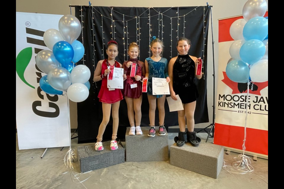 From left, Janiyah Laforga, Meeka Gedak, Harlow Ludwig and Danae Schlamp won medals. 