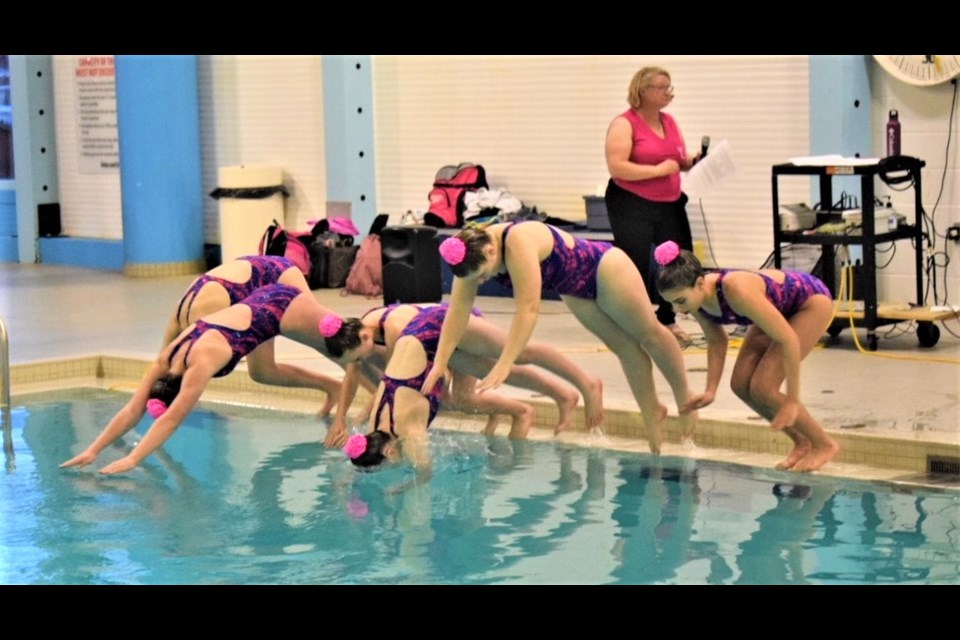 The Estevan Mermaids artistic swim club hosted its annual water show on Saturday night. 