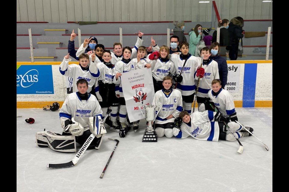 The Estevan Murray GM U13 Royals took top spot in Midale. 