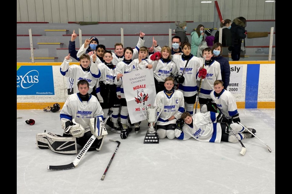 The Estevan Murray GM U13 Royals took top spot in Midale. 