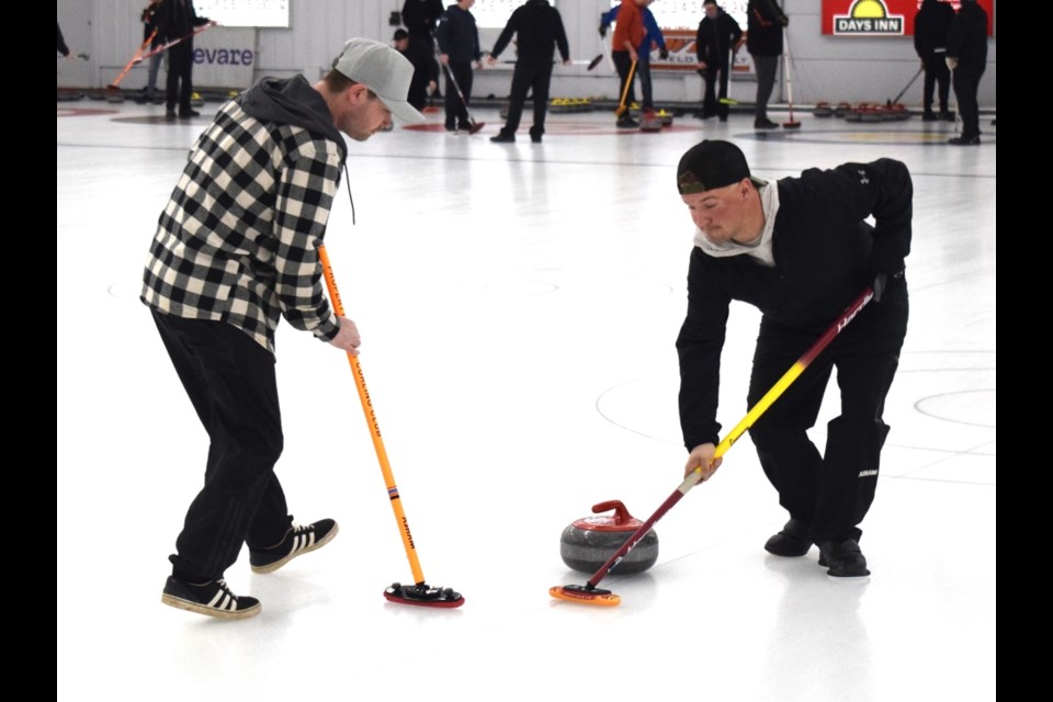 The Estevan Oilfield Technical Society's annual open bonspiel began Friday afternoon. 