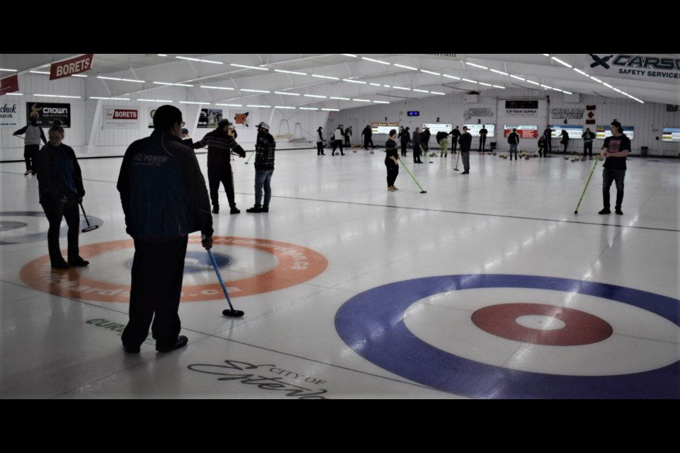 The Estevan OTS Open Bonspiel is bringing lots of curling to the Power Dodge Curling Centre. 