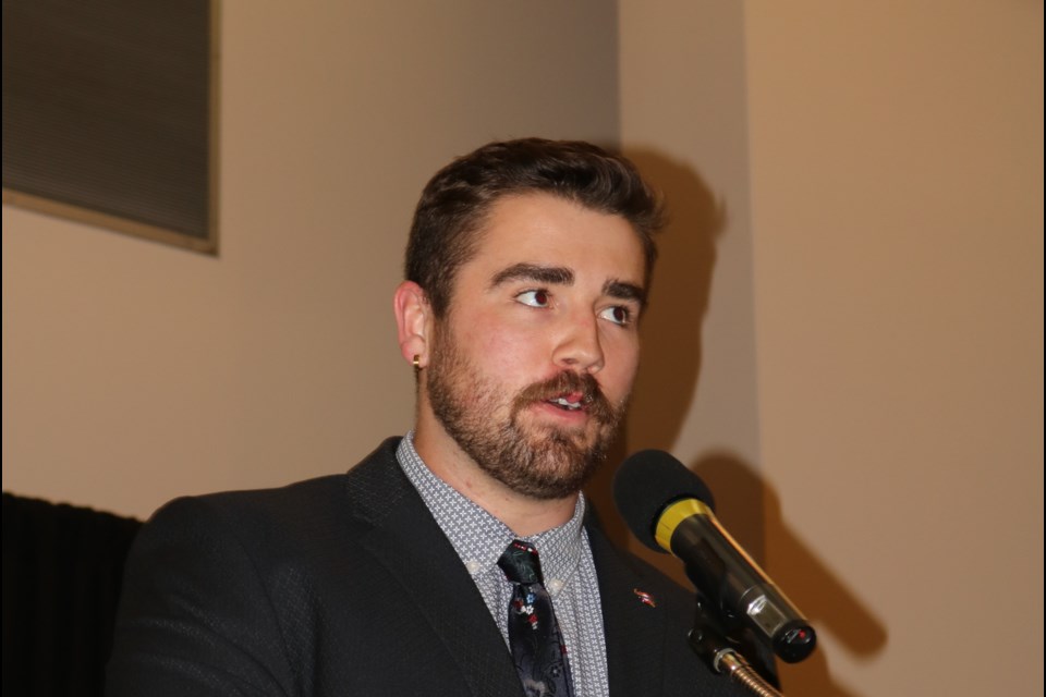 Noah Zerr, who played most recently with the University of Saskatchewan Huskies.
