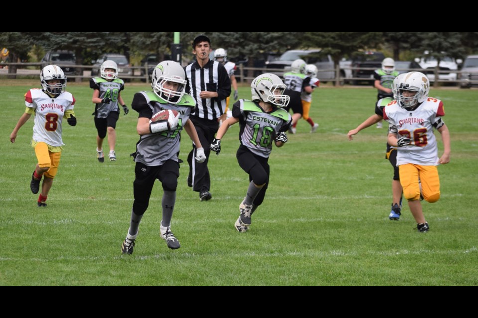 The Estevan Coldwell Banker Choice Real Estate U12 Chargers beat the Moose Jaw Spartans on Saturday. 