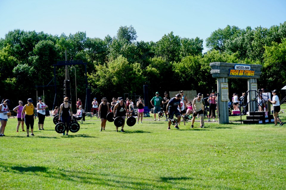 Fresh Air Fitness Force competition 2022 at Woodlawn Regional Park.                                