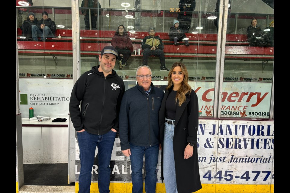 The George family, soon to be inducted into the SJHL Hockey Hall of Fame.