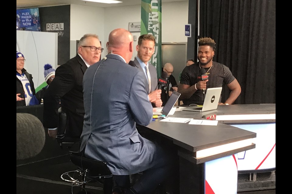 The TSN panel were in action Saturday afternoon at the Grey Cup Festival.