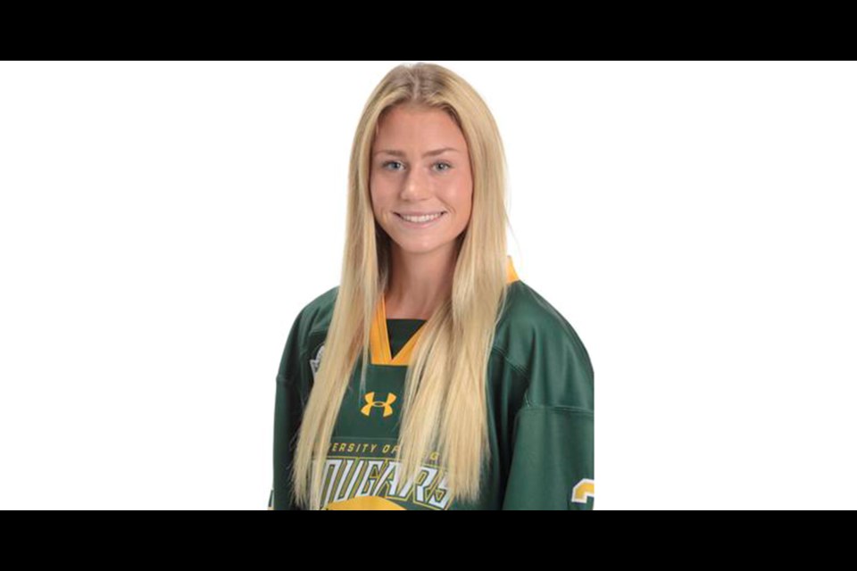 Hannah Pennell, daughter of Kim and Colleen of Kamsack, was named the Canada West Women’s Hockey Player of the Week on Oct. 4.