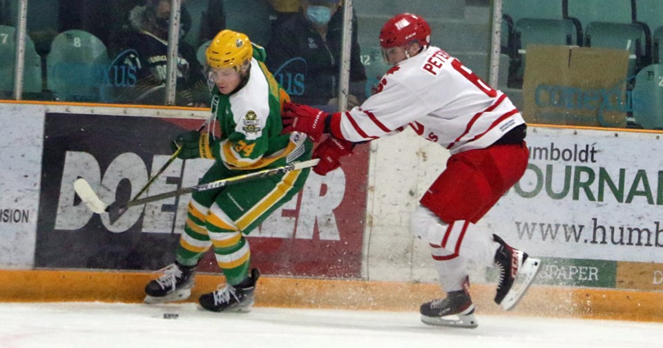 Humboldt Broncos 2021-22 Rhett Gibson Action