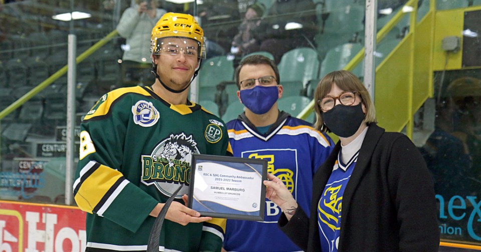 Humboldt Broncos RBC & SJHL Community Ambassador Team Marburg