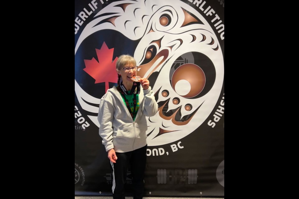 National powerlifting competition in Richmond, B.C. resulted in a bronze medal achievement for Shauna Hammer, Unity athlete.