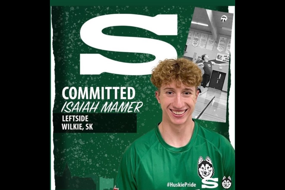 U of S men's volleyball announced that Isaiah Mamer would join the team in the new year.