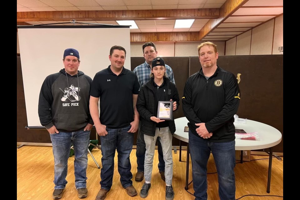 Jaxon Kuchinka shared the team's MVP award. 