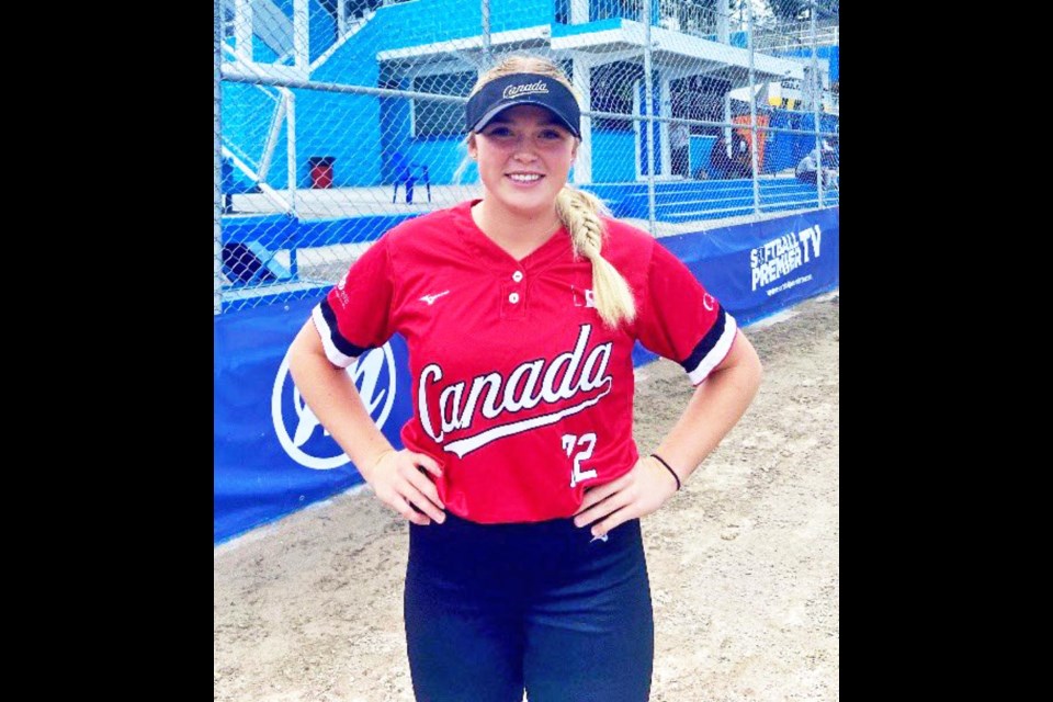 Pitcher Jorde Chartrand was a member of Team Canada, winning the silver medal at the Pan American Softball Championships in Guatemala on Nov. 12-19.
