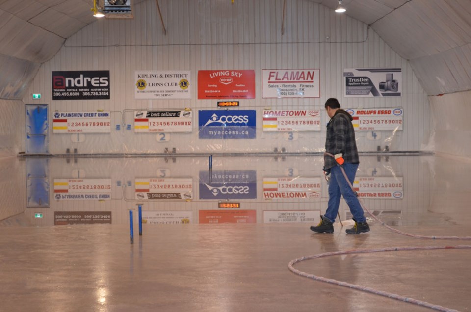 Kipling Curling Club ice making