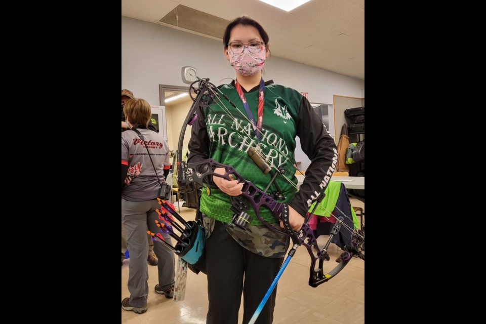 Lilyanna Quewezance, a graduating KCI student, is currently in training to compete for a place on the Team Canada 3D archery team.