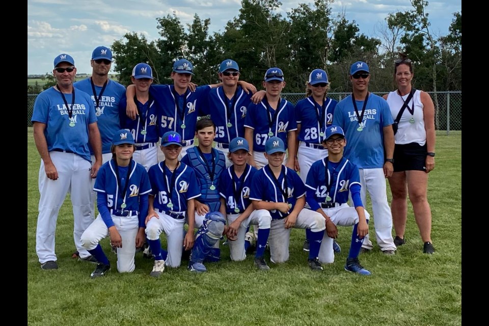 Macklin Minor Ball 13U baseball wins a provincial silver medal.