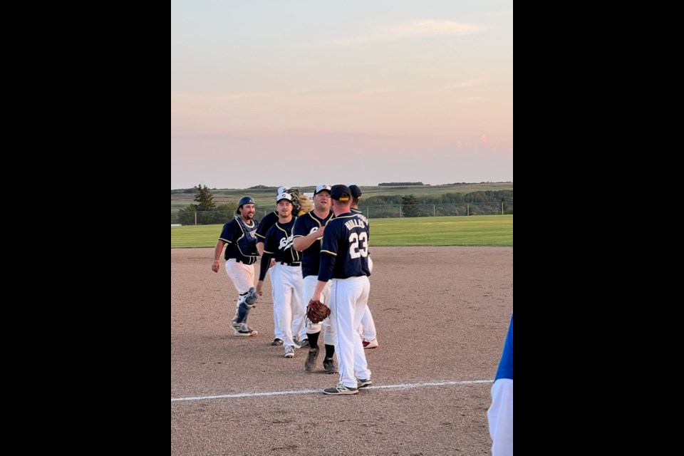 The Macklin Sr. Lakers sit in top spot of the standings in the Battle River Baseball League.
