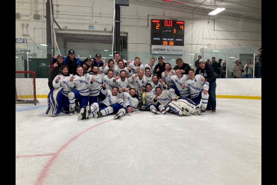 The Macklin Mohawks captured the SWHL championship, ending the Wilkie Outlaws five-year run as defending league champs.