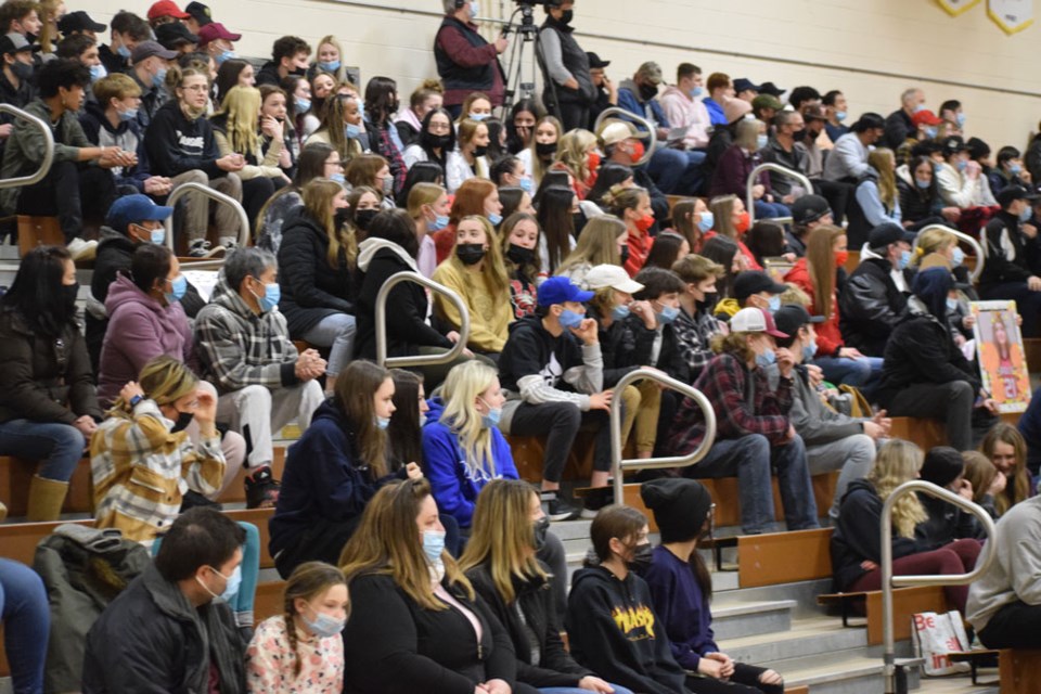 A large crowd witnessed the McLeod Series games Wednesday night in Estevan. 