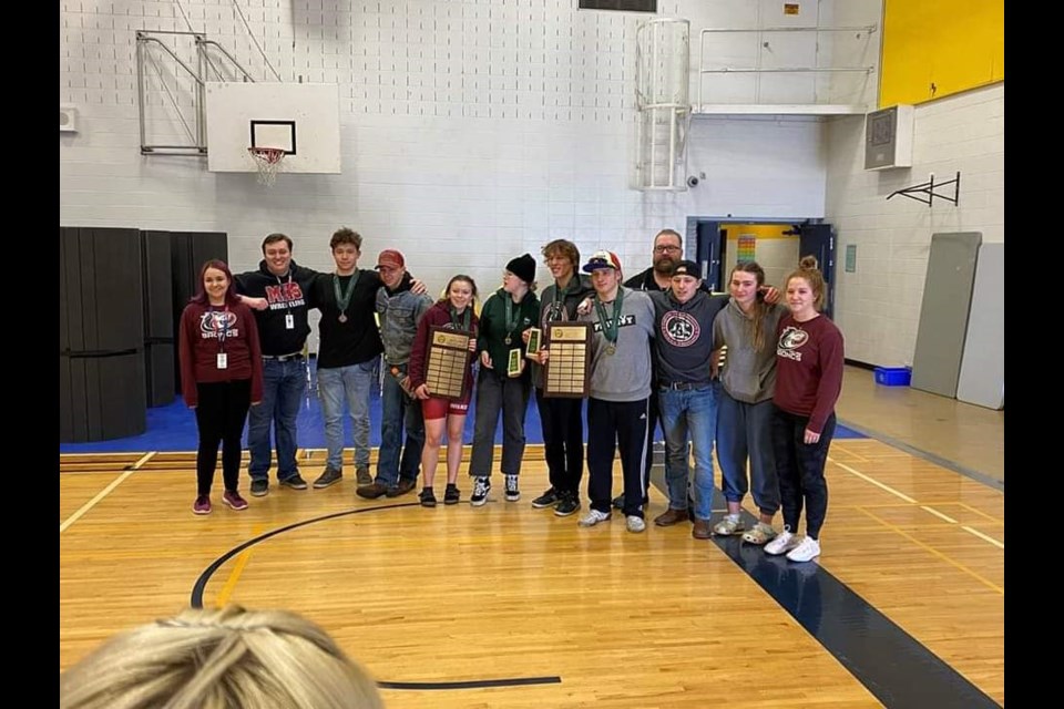 McLurg wrestlers ruled the mats at SHSAA provincial wrestling competition held in Saskatoon March 18-19.