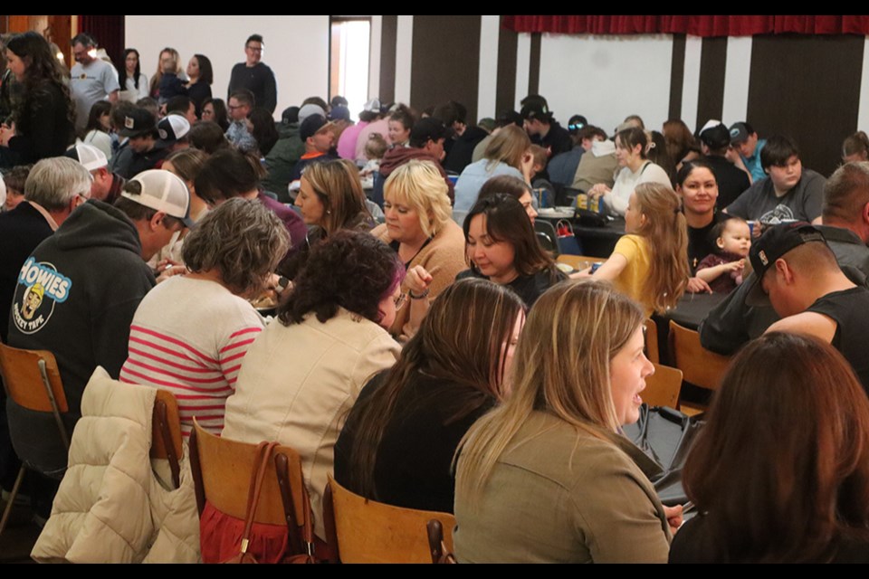 Along with their families and friends, Canora Minor Hockey Association players filled Canora’s Rainbow Hall for the annual CMHA awards banquet on April 11. 