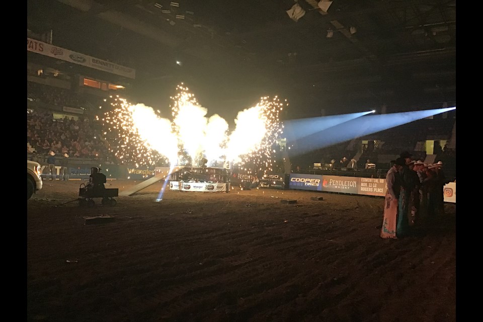 PBR Canada brought out all the pyrotechnics and fireworks for their introductions at their June 22 event in Regina.