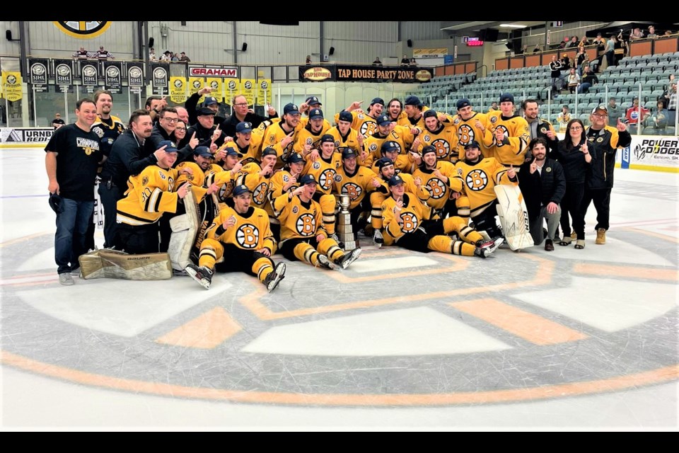 The Estevan Bruins have won the SJHL championship.