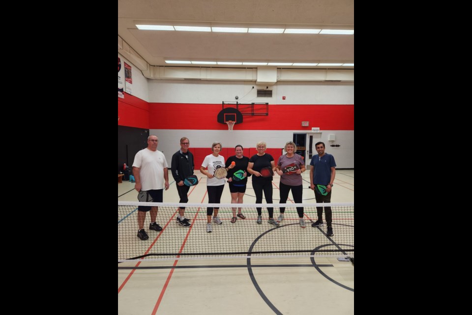 Pickleball enthusiast Kathy Johnson, second from right, says the Unity PIckleball Club continues to grow.