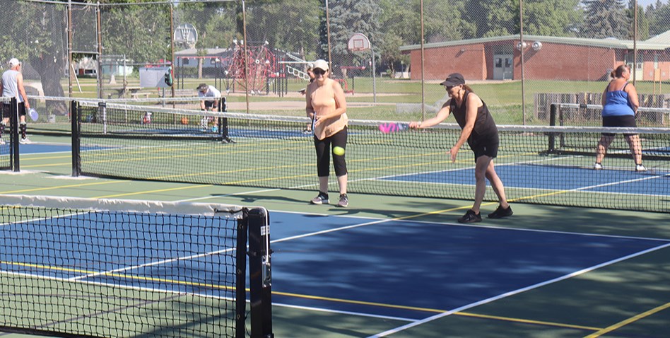 Newcomers to the sport had the opportunity to try playing pickleball at the Yorkton Crossing Court Invasion in Canora on July 3. 