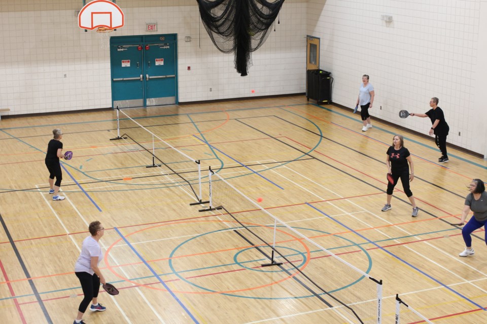 Women of various ages competed in the Ladies Playdays Challenge.