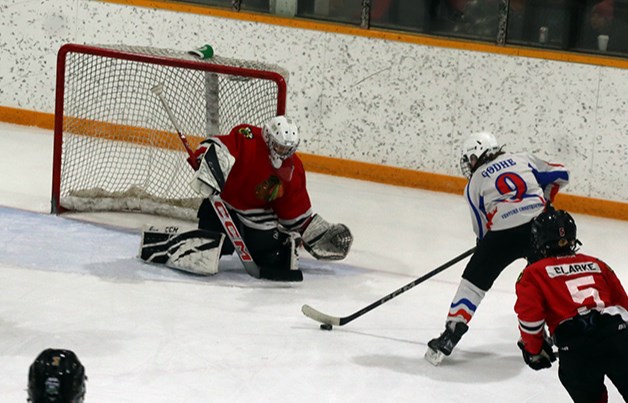 Zarin Godhe of Buchanan led the Preds offense against Langenburg with a pair of goals in Game 1.