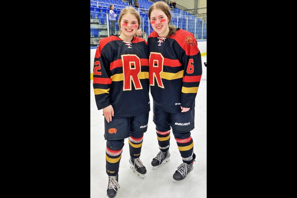 Rayna Hennie and Addison Greve, players with the Regina Rebels, helped their team win the provincial midget girls title, and will now have the chance to advance on to the national Esso Cup championship.