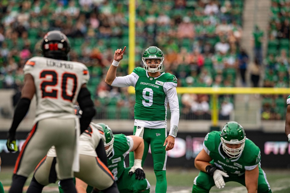 Jake Dolegala came out firing in his first start for the Roughriders versus BC Lions.