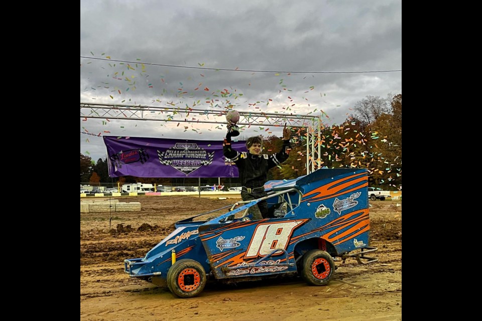 Ryder Raynard won the feature race at the Junior Slingshot World Championships on Oct. 31. 