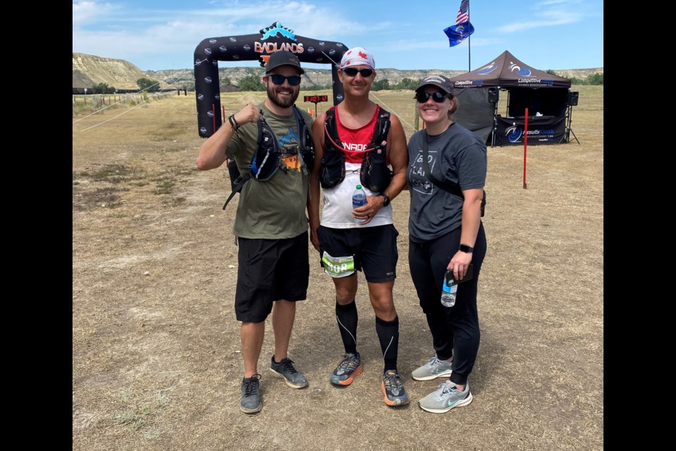 Lloyd Sehn, middle, with crew members Andrew Spratta, left, and Shayna Tonderum. 