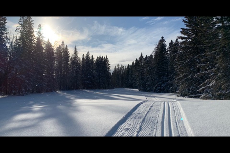 This photograph, provided by Kevin Sutton, the president of the Duck Mountain Nordic Club (formerly Kamsack Ski Club) is of a newly-groomed cross-country skiing trail at Duck Mountain Provincial Park.