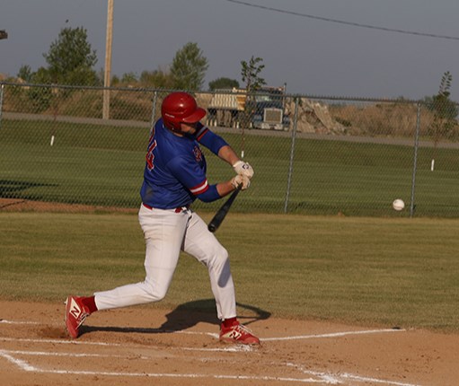 Kody Rock of Canora had a big day at the plate in the win over the Yorkton Tigers on June 4 with five hits, including a pair of home runs. 