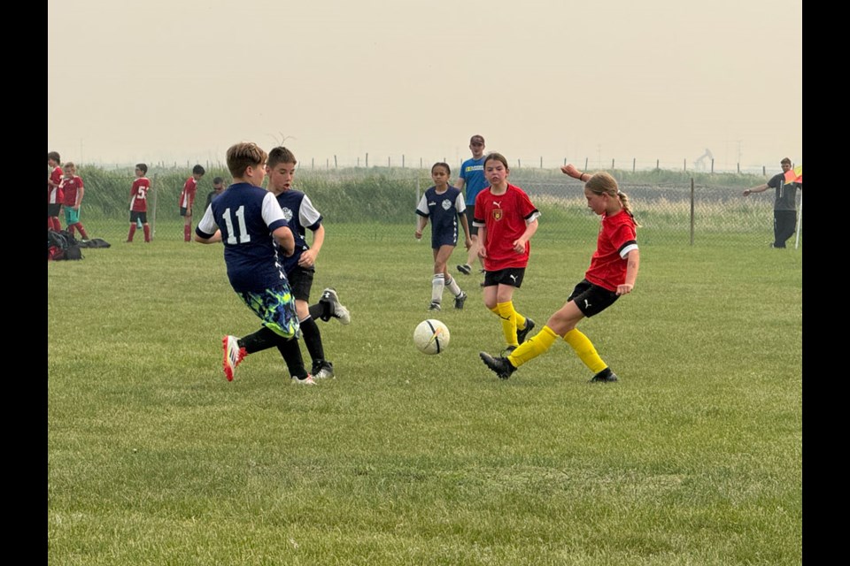 Stoughton's soccer fields were filled with players for the annual fun tournament. 