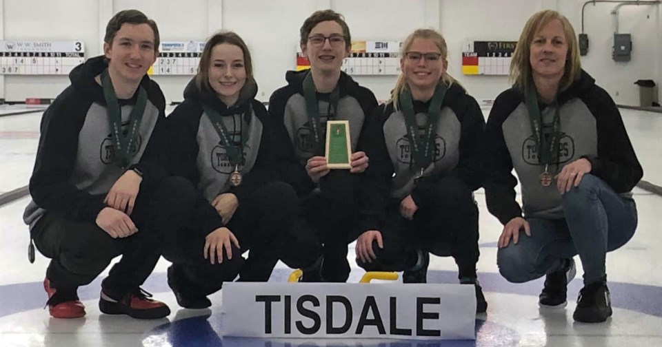 TMSS Mixed Curling 2021-22 Bronze Winners Provincials