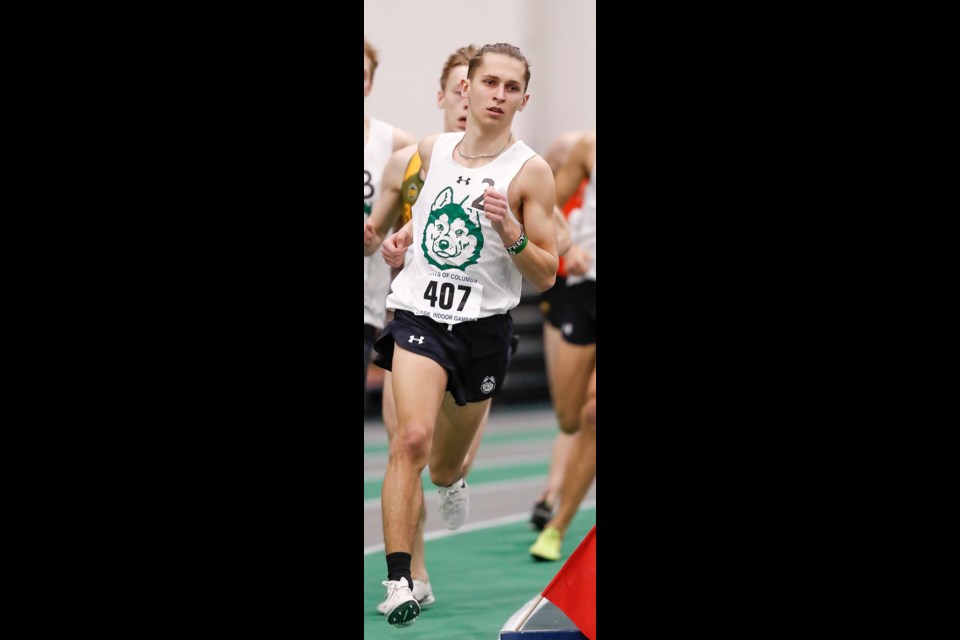 Trey Pernitsky, McLurg graduate, now competing with the U of S Huskies track and field program.